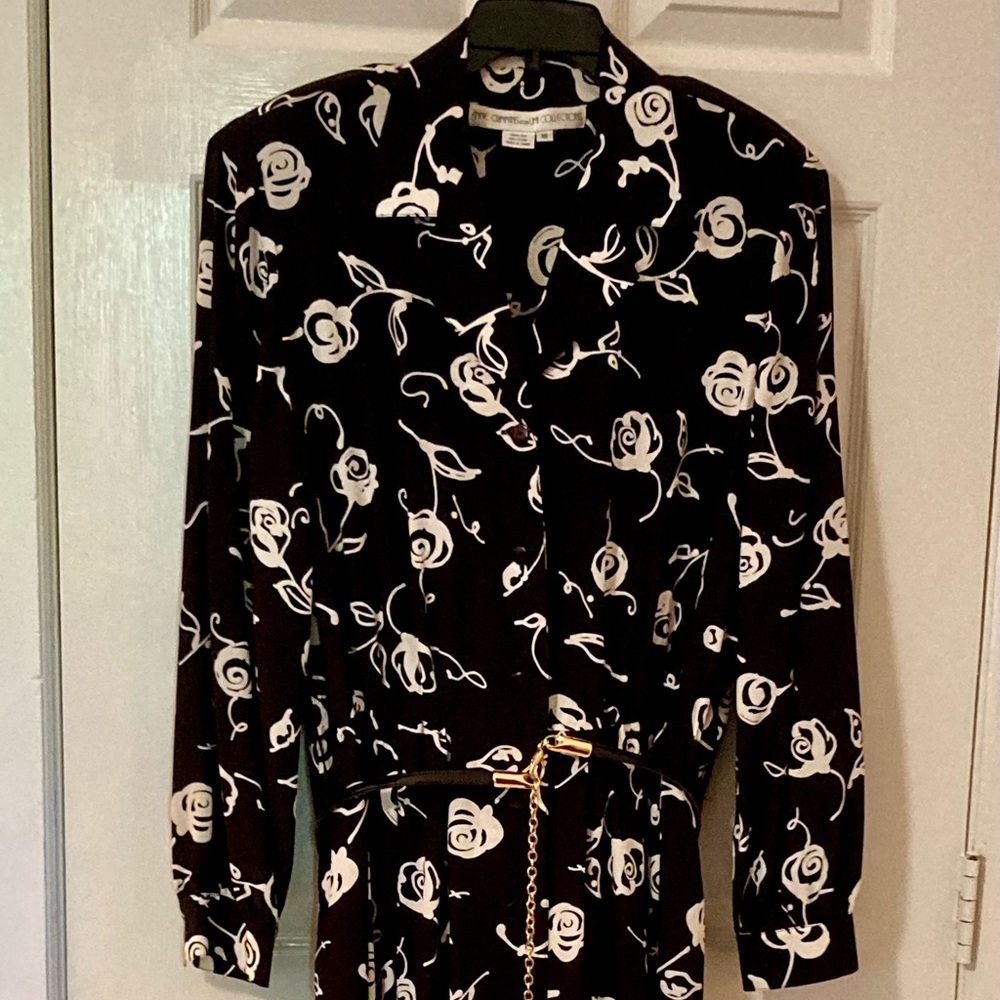 Anne Crimmins vintage silk maxi dress